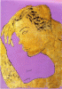 Енді Варгол: Барне, 1957, листкове золото і тинта на фаребнім ґрафічнім блищачім папірю, 50,8 х 35,6 цм.