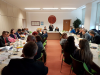 • Pohľad na časť účastníkov konferencie Dynamické procesy v súčasnej slavistike na Prešovskej univerzite v Prešove na Slovensku.